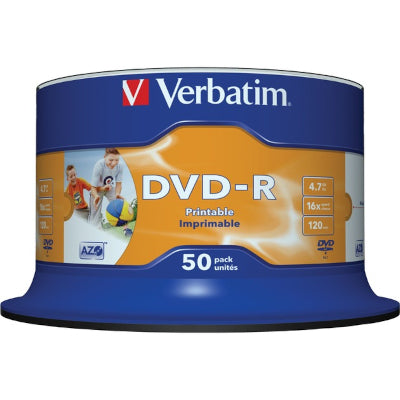 DVD ROH-R 4.7GB/ 16x Verbatim stampa. (50 pezzi)