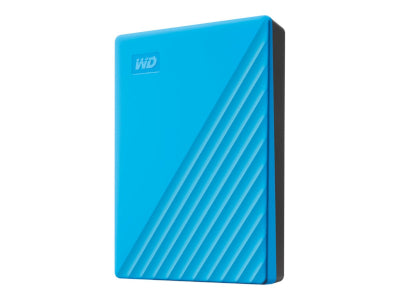 WD My Passport Disque Dur Portable 4TB USB3.0 USB2.0 Compatible Bleu Vente au Détail