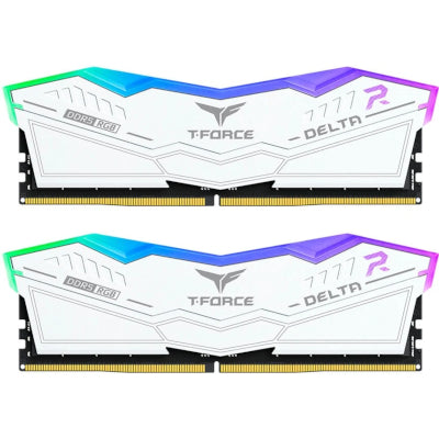 Team Group D516GB 6400-32 RGB wh K2 TEM, memória RAM (branco, FF4D532G6400HC32ADC01, Delta RGB, INTEL XMP)