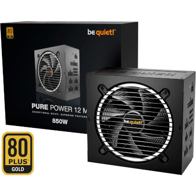 be quiet! Pure Power 12 M 850 Watt voeding 80+ Gold ATX 3.1 PCIe5.1 modulair