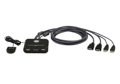 2-Port USB FHD HDMI Kablo KVM