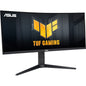 أسوس تاف جيمينغ VG34VQL3A منحني 86,36 سم 34 بوصة VA WLED 3440x1440 21:9 180 هرتز 400cd/m2 1 مللي ثانية 2xHDMI 2xDP 3xUSB 3.2 G2 Type-A 2x2W أسود