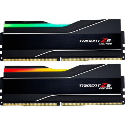 G.Skill DIMM 32 GB DDR5-6000 (2x 16 GB) Dual-Kit, Arbeitsspeicher (schwarz, F5-6000J3038F16GX2-TZ5NR, Trident Z NEO RGB, AMD EXPO)