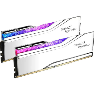 G.Skill DIMM 32 GB DDR5-6400 (2x 16 GB) Kit Duplo, memória RAM (prateado, F5-6400J3239G16GX2-TR5NS, Trident Z5 Royal Neo, AMD EXPO)