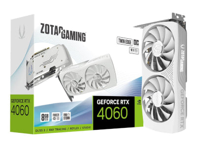 ZOTAC GAMING GeForce RTX 4060 Twin Edge OC 8GB 1xHDMI 3xDP Bianco