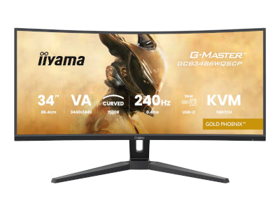 IIYAMA 86.4سم (34") GCB3486WQSCP-B1 21:9 2xHDMi+2xDP+USB-C