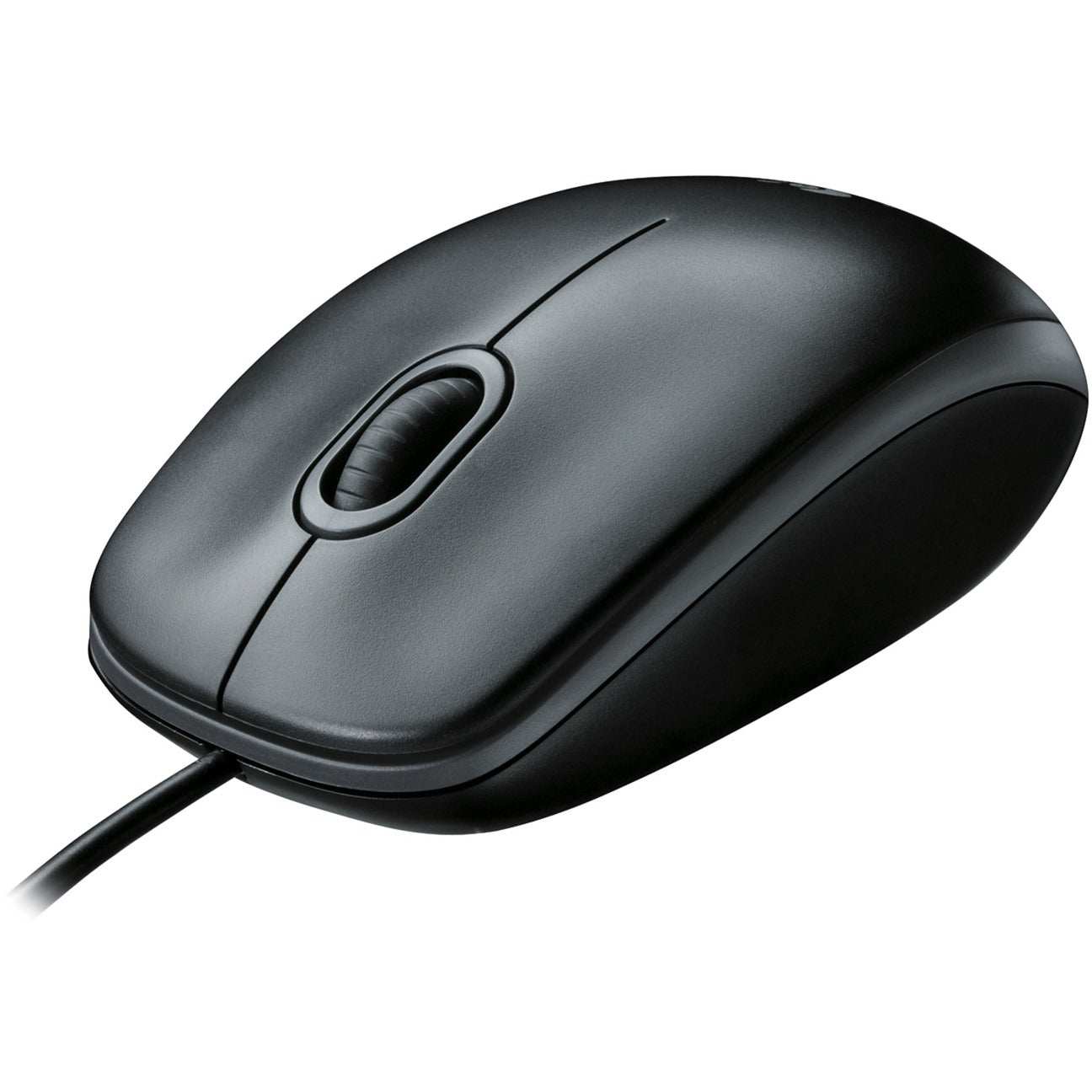 Logitech B100 optische USB-Maus, schwarz-grau