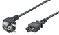 MicroConnect Cavo di Alimentazione Schuko Angolato - C5, 1.8m
