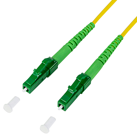 LWL Simplex Patchkabel OS2 FTTH LC/APC 8° LC/APC 8° Glasfaser HÜP APL ONT 0,5m