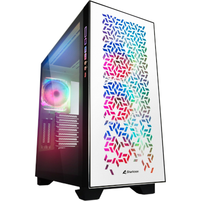 Sharkoon Gehäuse Elite Shark CA300H ATX       2xGlas weiß