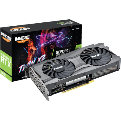 INNO3D GeForce RTX 3060 TWIN X2, Grafikkarte (3x DisplayPort, 1x HDMI 2.1)