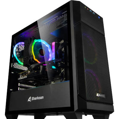 Gaming-PC Special Edition • RTX 4060 • Intel® Core™ i5-12400F • 16 GB RAM (schwarz/transparent, Windows 11 Home 64-Bit)